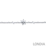 3.45 CTW Diamond Londia Aurora Design Bridal Bracelet 18k Fine Gold