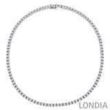 8.10 CTW Diamond Clair Design Tennis Necklace 14k Fine Gold