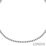 7.00 CTW Diamond Clair Design Tennis Necklace 14k Fine Gold