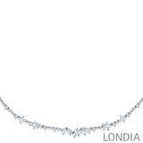 4.95 CTW Diamond Londia Divina Design Bridal Necklace 18k Fine Gold