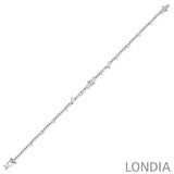 3.20 CTW Diamond Londia Divina Design Bridal Bracelet 18k Fine Gold