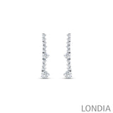0.80 CTW Diamond Londia Lumera Design Bridal Earring 18k Fine Gold
