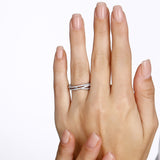 0.25 ct. Baguette Diamond Line Design Ring in 18k Fine Gold