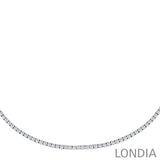10.00 CTW Diamond Tennis Necklace 18K Fine Gold