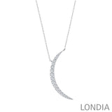 0.50 ct. Diamond Luna Design Necklace 14k Fine Gold