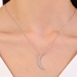 0.50 ct. Diamond Luna Design Necklace 14k Fine Gold