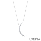 0.50 ct. Diamond Luna Design Necklace 14k Fine Gold