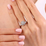 0.50 CTW Diamond Londia Bridal Ring Sets 14k Fine Gold