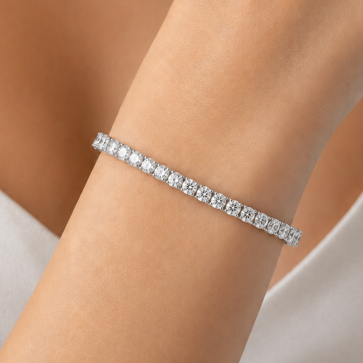 12 Carat Natural Diamond Classic Tennis Bracelet