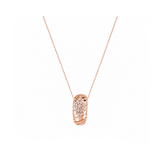 14K Gold 0.35 Carat Natural Diamond Flora Design Necklace