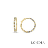 14K Gold 0.35 Ct Diamond Flexible Earrings