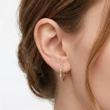 14K Gold 0.35 Ct Diamond Flexible Earrings