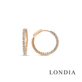 14K Gold 0.35 Ct Diamond Flexible Earrings