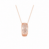 14K Gold 0.40 Carat Natural Diamond Flora Design Necklace
