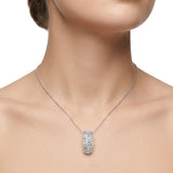14K Gold 0.40 Carat Natural Diamond Flora Design Necklace