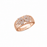 14K Gold 0.40 Carat Natural Diamond Flora Design Ring