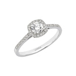 0.40 Ct. Natural Diamond Halo Design Ring