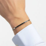 14K Gold 0.50 Carat Flexible Collection Black Diamond Men’s Bracelet