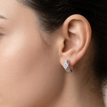 14K Gold 0.70 Carat Natural Diamond Flora Design Earrings