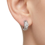14K Gold 0.70 Carat Natural Diamond Flora Design Earrings