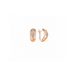 14K Gold 0.70 Carat Natural Diamond Flora Design Earrings