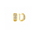 14K Gold 0.85 Carat Natural Diamond Flora Design Earrings