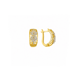 14K Gold 0.85 Carat Natural Diamond Flora Design Earrings