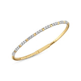 14K Gold 0.90 Carat Diamond Flexible Collection Bracelet