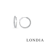 14K Gold 0.90 Ct Diamond Flexible Earrings