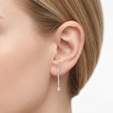 14K Gold 1.15 Ct Diamond Londia Aura Line Design Earrings