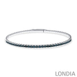 14K Gold 1.50 Carat Flexible Collection Blue Diamond Men’s Bracelet
