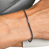 14K Gold 2.00 Carat Clair Collection Black Diamond Men’s Bracelet