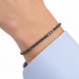 14K Gold 3.10 Carat Clair Collection Black Diamond Men’s Bracelet