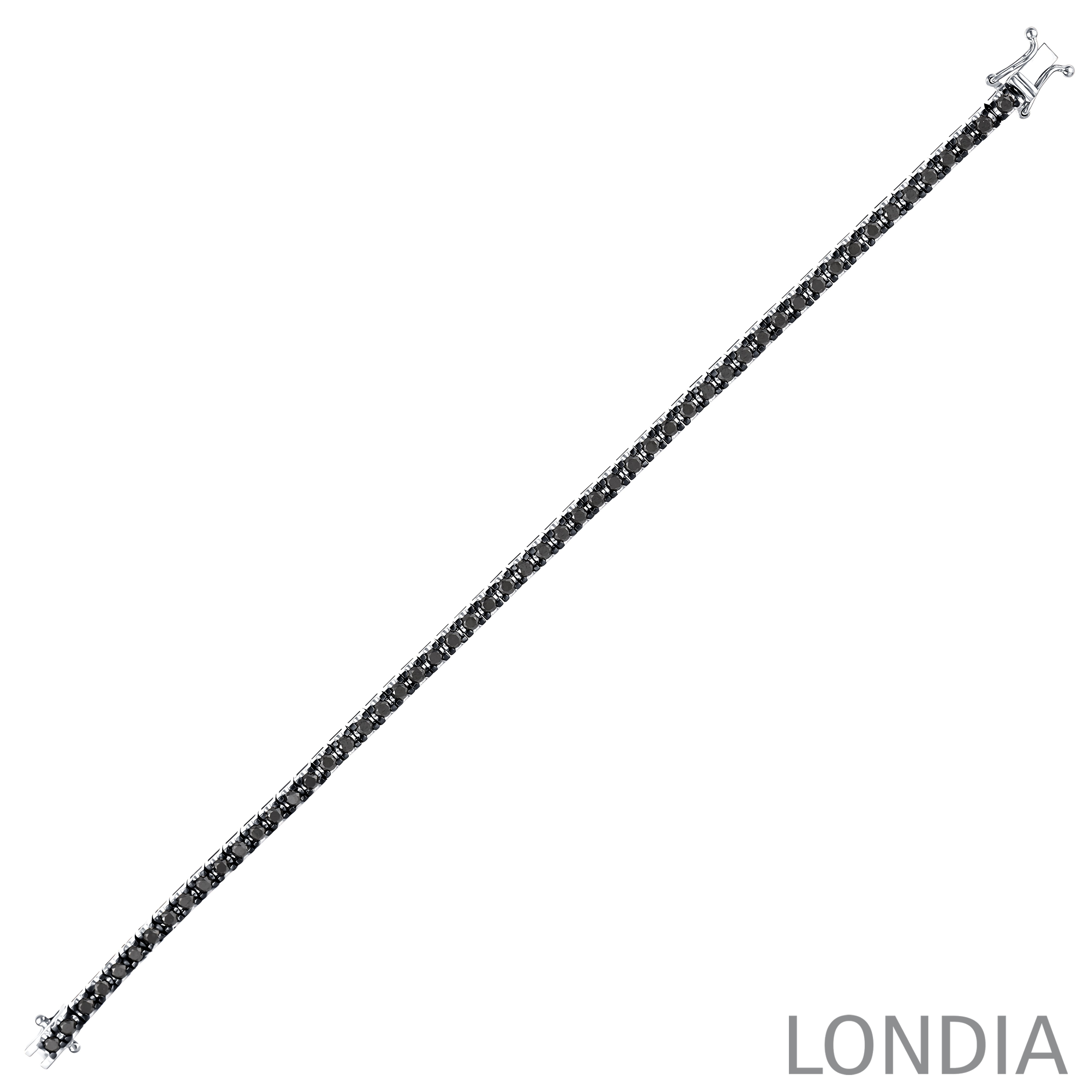 14K Gold 3.10 Carat Clair Collection Black Diamond Men’s Bracelet