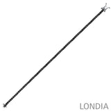 14K Gold 3.50 Carat Black Diamond Men’s Tennis Bracelet