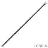 14K Gold 4.00 Carat Clair Collection Black Diamond Men’s Bracelet