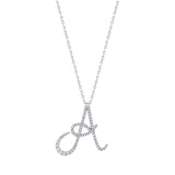 14K Gold Diamond Majestic “A” Initial Necklace