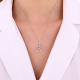 14K Gold Diamond Majestic “A” Initial Necklace