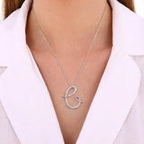 14K Gold Diamond Majestic “C” Initial Necklace