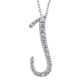 14K Gold Diamond Majestic “J” Initial Necklace