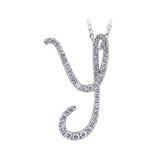 14K Gold Diamond Majestic “Y” Initial Necklace