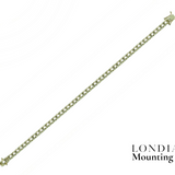 2.00 Mm 2.00 Ct. Mounting Tennis Bracelet 14K Gold