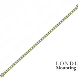 2.30 Mm 2.60 Ct. Mounting Tennis Bracelet 14K Gold