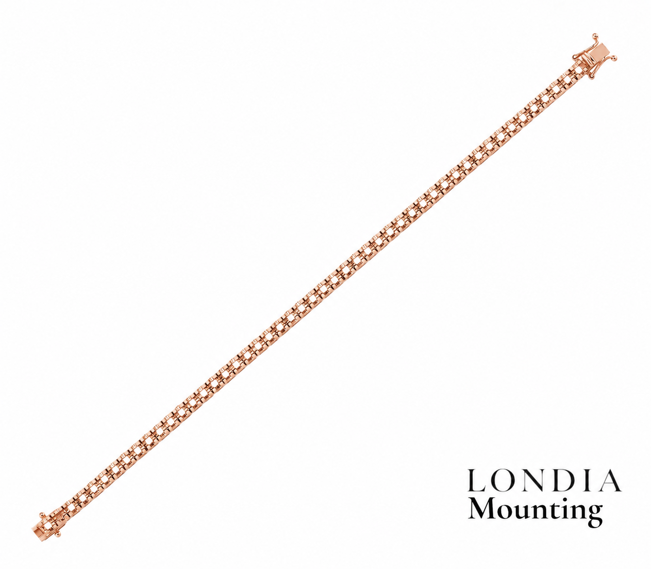 2.00 Mm 2.00 Ct. Mounting Tennis Bracelet 14K Gold