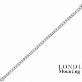 2.30 Mm 2.60 Ct. Mounting Tennis Bracelet 14K Gold