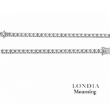 2.00 Mm 2.00 Ct. Mounting Tennis Bracelet 14K Gold