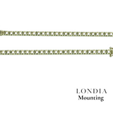 2.00 Mm 2.00 Ct. Mounting Tennis Bracelet 14K Gold