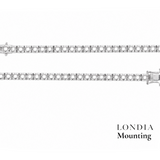 2.30 Mm 2.60 Ct. Mounting Tennis Bracelet 14K Gold