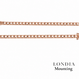 2.00 Mm 2.00 Ct. Mounting Tennis Bracelet 14K Gold