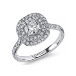 14K Gold 1.00 Carat Natural Diamond Halo Design Ring